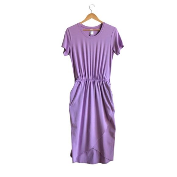 Smash + Tess Rebecca Wrap Style Dress Small Lovely Lavender Midi NWT - Picture 3 of 14